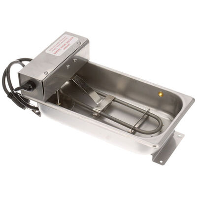 Fisher Manufacturing DM08S1S Condensate Evaporator Pan W/Float Switch & 3' Cord 800W 120V 2-1/2 QT 7" X 13" X 2.5"