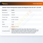 Delfield 1702475 Refrigeration Gasket W/ Magnetic Push 30-3/8" x 25-9/16"