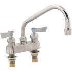 Fisher Faucet FIS3511 4"Deck-Mount Faucet,SS,8"SP