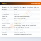 Everpure EV9612-50 Water Filter Cartridge 1/2 Micron Rated 3000 GPM BH2