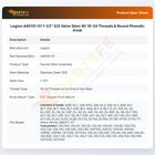 Legion 440131-01 Stem Valve W/10-24 Threads & Round Phenolic Knob 1-1/2" SS