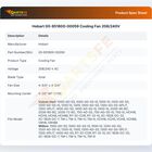Hobart 00-851800-00059 Holding Cabinet Cooling Fan 208/240V