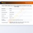 Hobart 712001-000A2 Burner Cast Iron 13-1/4" X 4-1/4"