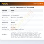Hobart 00-354319-00001 Temp Probe 1/4"X4"