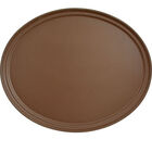Cambro 2700CT(138) Tan Oval Tray , 22 X 26-7/8"