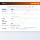 Bunn 27370.0000 120V Water Solenoid Valve, 60HZ, 12W