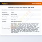 Hobart 497027-00001 Right Side Door Hinge Spring