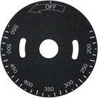 Hobart 498037-A Plate,Temp Dial , 200-550F