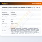 Glastender GLA06001304 Black Door Gasket W/ Dart Mount, 23-1/2" x 32-1/2"