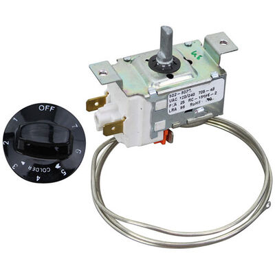 Beverage Air 502-302B Refrigerator Thermostat W/Knob 16&deg;F-50&deg;F 32" CAP