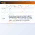 APW AS-69102-EGO Infinite Switch 120V, 15 AMP, EGO