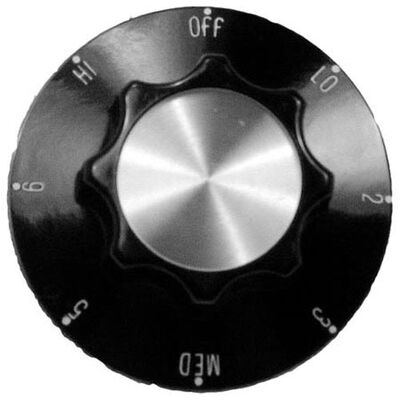Star 2R-A710E8761 Knob 2-1/4D, OFF-LO-2-6-HI