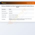 T&S Brass 00928640 Deck Mount Cold Spindle Assembly W/ Handle & Stem,no Barrel