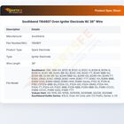 Southbend 1164807 Range Igniter Electrode W/Wire 38"