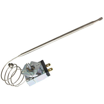 Wells 35510 SP Thermostat W/ 1/4" X 8-1/2" Nickel Bulb, 1mt & Knob