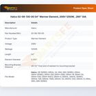 Hatco 02-08-130-00 54" Warmer Element, 208V 1250W,  .260" DIA