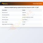 Allpoints 263994 Spring Loaded Flush Door Closer 4-11/16" x 1-3/8"