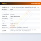 APW 2N-55440 1PH Warmer Element W/ Flag & Screw, 277V, 1600W, 16" x 8.5"