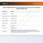 Hobart 410600-00002 Cast Iron Broiler Burner 26 3/4" and 17-3/4 With Air Shutter & Baffle Plate