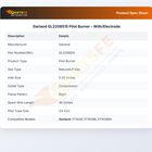 Garland GL2206515 Pilot Burner - With/Electrode