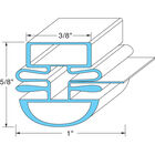 Master-Bilt 02-70993 25.75" x 26.5" Magnetic Door Gasket with Dart Mount