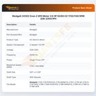 Blodgett 32302 Oven 2 SPD Motor 1/4 HP 50/60 HZ 1725/1140 RPM 208-230V/1PH