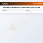 Everpure 961250 BH Water Filter Cartridge, 1/2 Micron Rated, 3,000 GPM