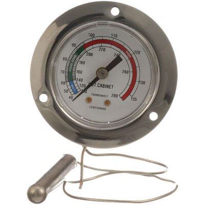 Cres Cor 5240-5 2" Thermometer, Range 100-280&deg;F, 3" Flange