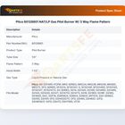 Pitco 60128801 Fryer Gas Pilot Burner W/3-Way Flame Pattern NAT/LP