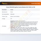 Groen GR144150 Fryer Ignition Control Module 24V F429 CA-160