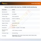 Holman 2U-200561 Conveyor Toaster Axial Cooling Fan 92 CFM 2750 RPM 120V