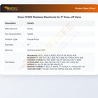 Groen 12209 Draw-off Valve Knob 3" Stainless Steel