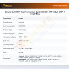 Garland GL1017591 Temperature Control Thermostat 1/2" NPT In/Out 3/16" X 14-3/4" Blub 150&deg;F-550&deg;F FDO