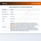 Garland 1924412 25" Oven Center Left Door Seal