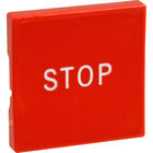 Oliver Products 57086116 Red Square Button with Stop Marking