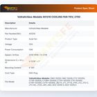 Vollrath/Idea-Medalie 401210 COOLING FAN 115V, 2700