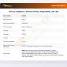 Hatco 2.08.130D 54" Warmer Element, 208V 1250W,  .260" DIA