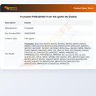Frymaster FM8260981 Fryer Igniter W/Gasket NAT