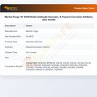 Market Forge 10-4976 Boiler Cathodic Descaler, A Passive Corrosion Inhibitor, Zinc Anode