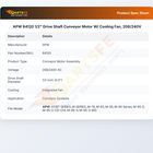 APW 84120 Motor With Cooling Fan 1/2" DIA 208/240V