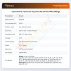 Imperial 0513-1 Oven Hot Top Valve W/ 1/4" CCT Pilot Fittings