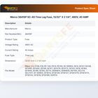 Merco 3841SP SC-40 Time Lag Fuse, 13/32" X 2 1/4", 480V, 40 AMP