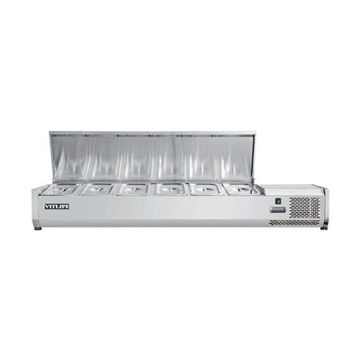 VITLIFE Commercial VVRX1200/380S 47.24" Refrigerated Countertop Condiment Station