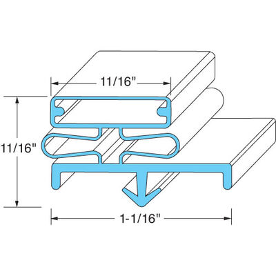 Door Gasket23 1/2" X 26 1/2" For Glastender - Part# 06001307