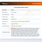 Crown Steam 9228-1 Switch