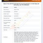 Bakers Pride 206T100 Thermostat 200-500&deg;F