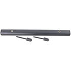 True 879473 Refrigerator Door Handle Kit Black Plastic 12"