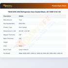TRUE E810-804 Refrigerator Door Gasket Black,  28-1/8W X 54-1/8