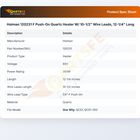 Holman 120231 Quartz Heater Element
