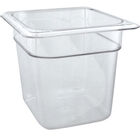 Cambro 66CW-135 Pan polyethylene  Sixth X 6 -135 Clear QD